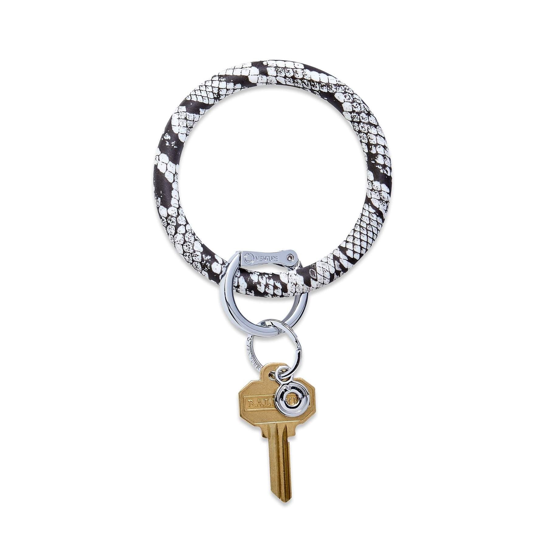 Big O Tuxedo Snakeskin Keyring Oventure PERSONAL ACCESSORIES OVENTURE-O-KEY-RING-CHAIN-13