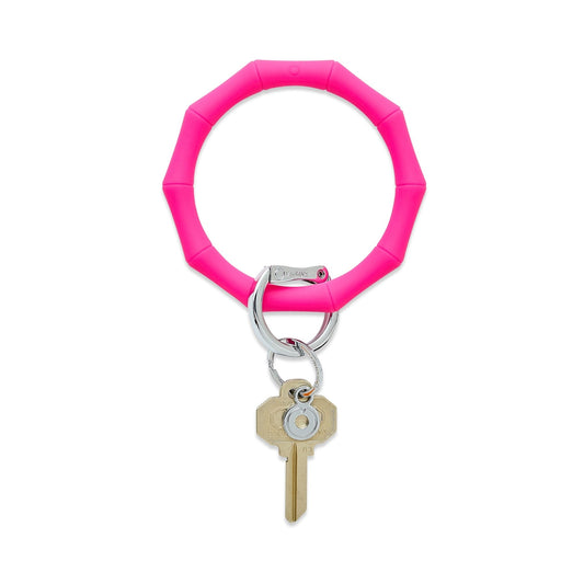 Silicone Big O Key Ring - Tickled Pink Bamboo