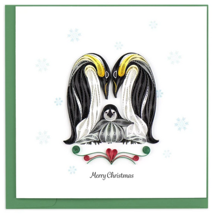QUILL CHRISTMAS PENGUIN FAMILY