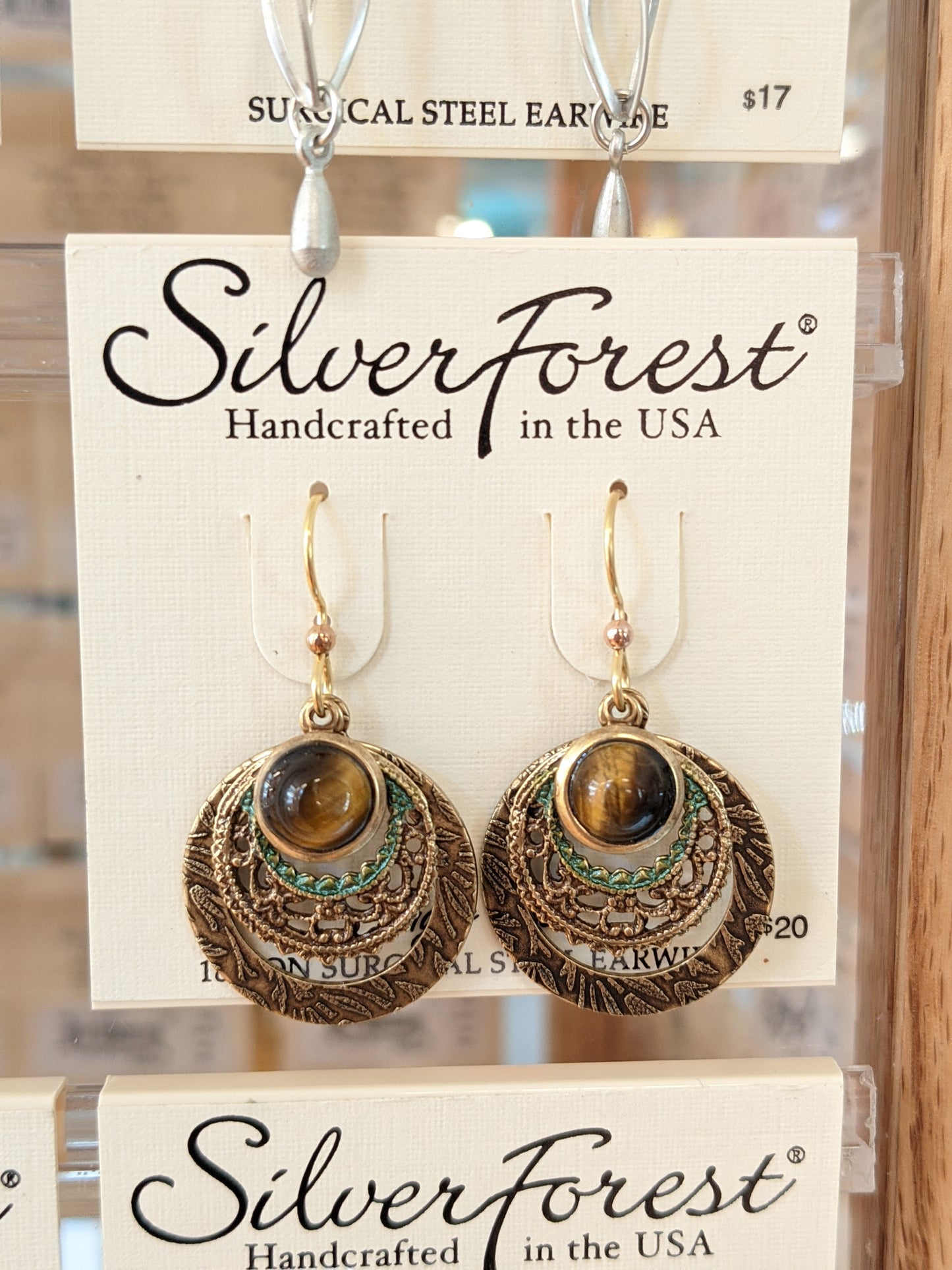 TIGER EYE ON CIRCLES SILVER FOREST JEWELRY PXL_20210804_201549036