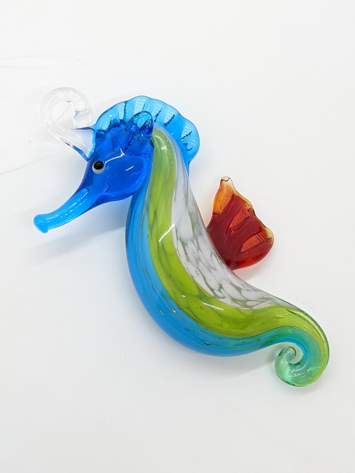 Seahorse Ornament | Blue/Red