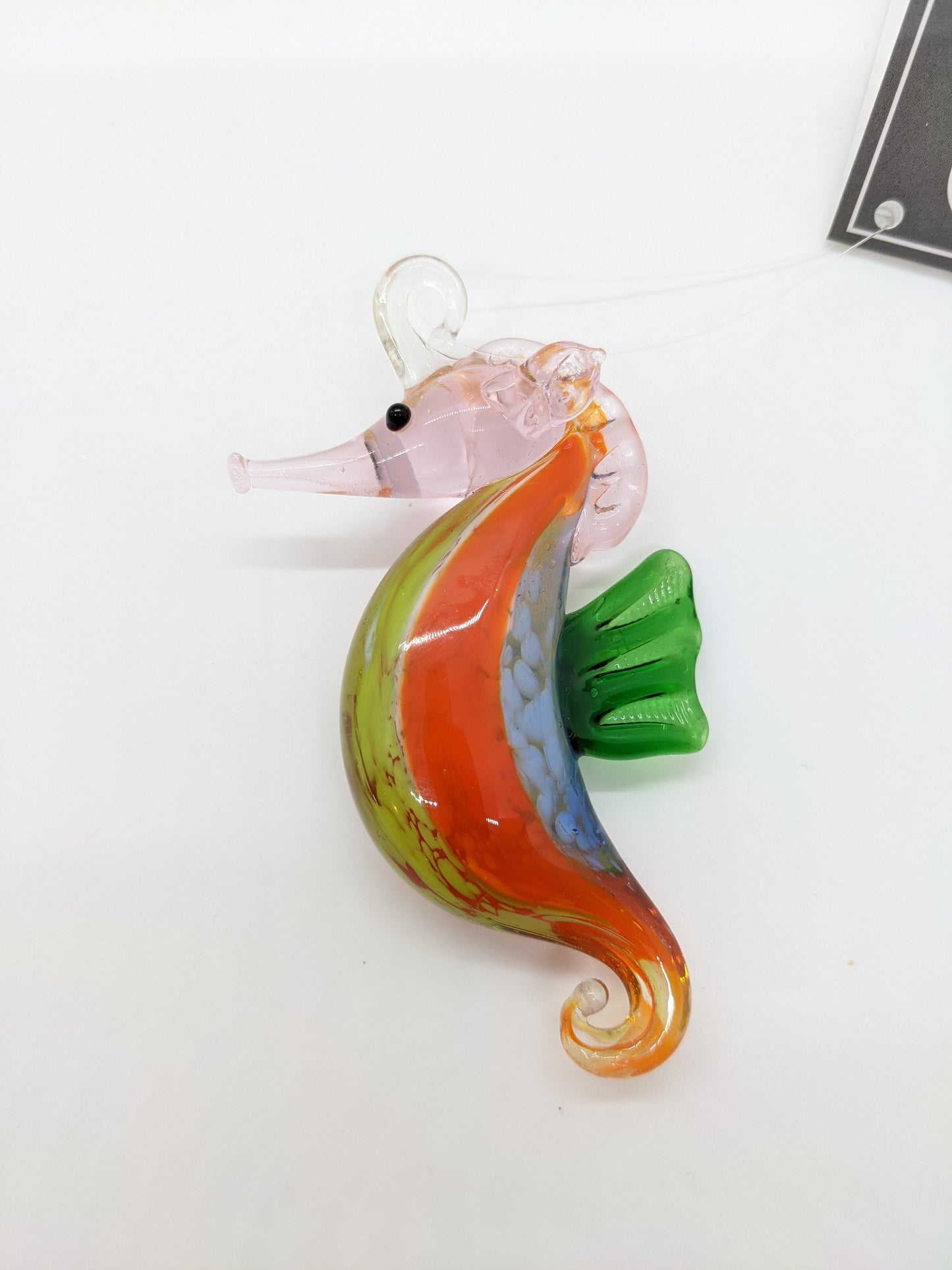 Seahorse Ornament | Orange/Green