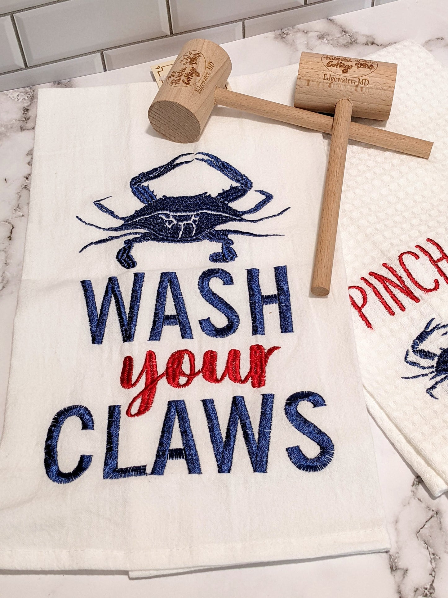 Wash Your Claws Tea Towel