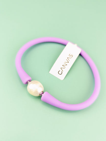 BALI FRESHWATER PEARL BRACELET Lavender