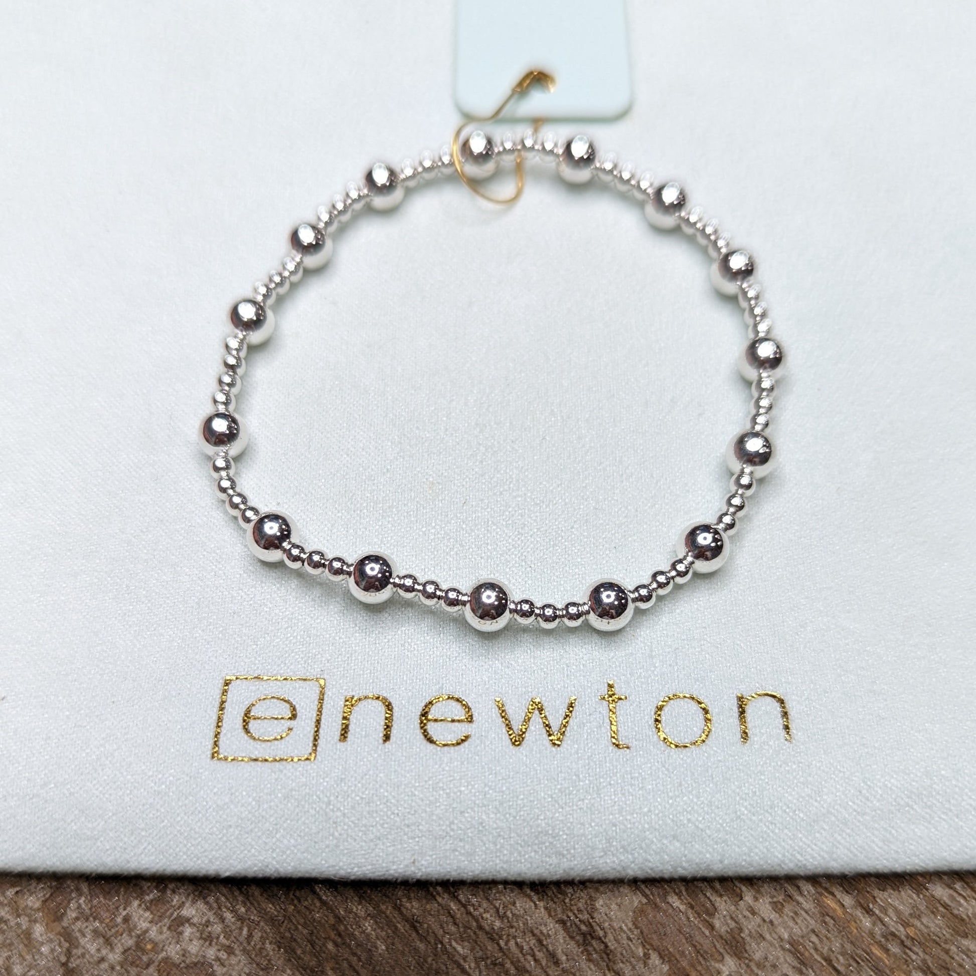Classic sterling silver 5mm Sincerity bracelet by eNewton. Shop at The Painted Cottage in Edgewater, MD
