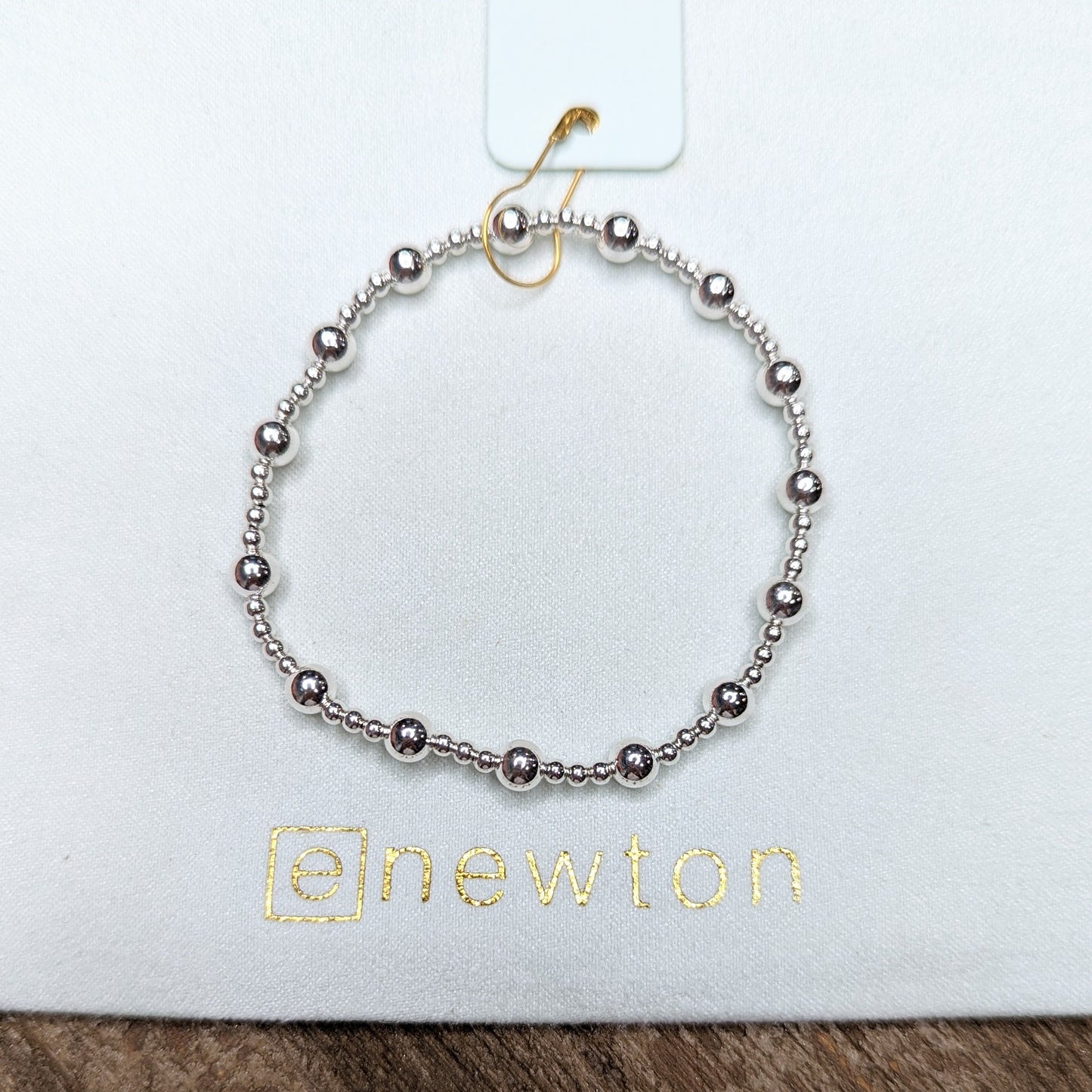 Classic sterling silver 5mm Sincerity bracelet by eNewton. Shop at The Painted Cottage in Edgewater, MD.