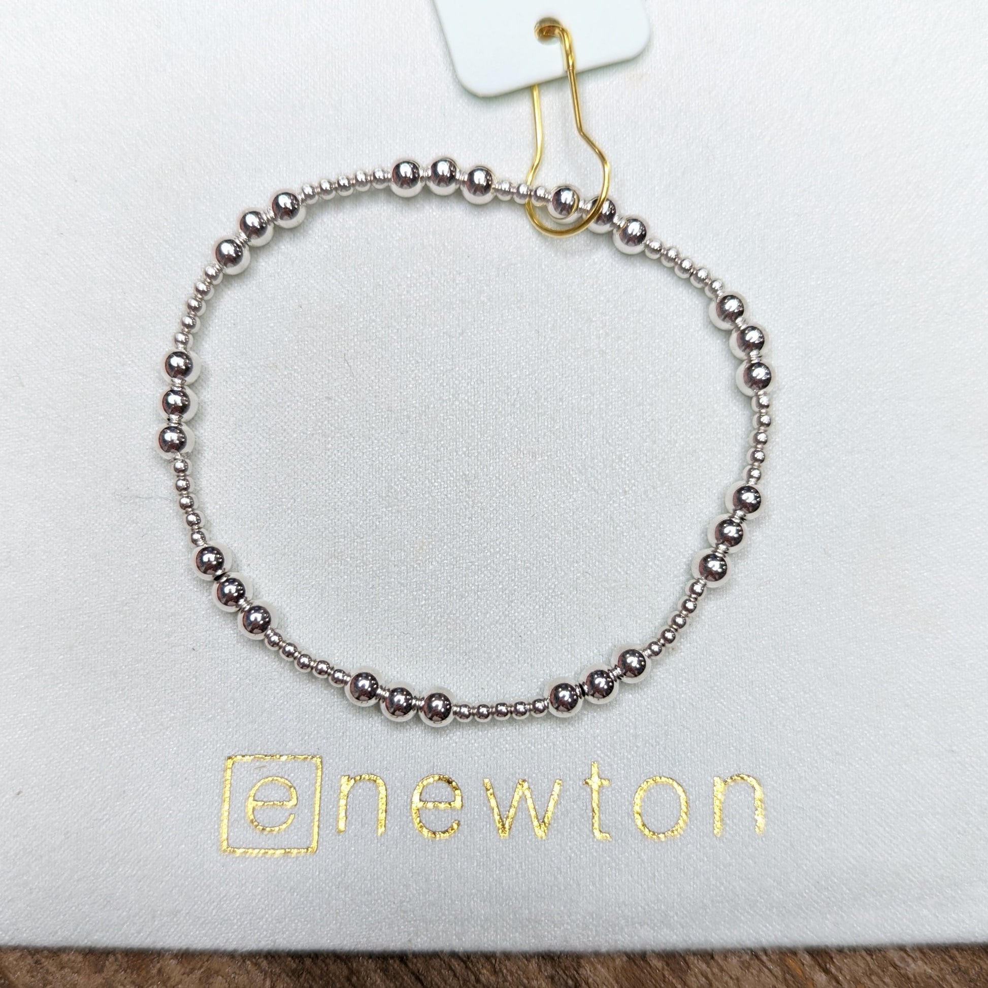 Classic sterling silver 4mm Joy bracelet by eNewton. By The Painted Cottage in Edgewater, MD