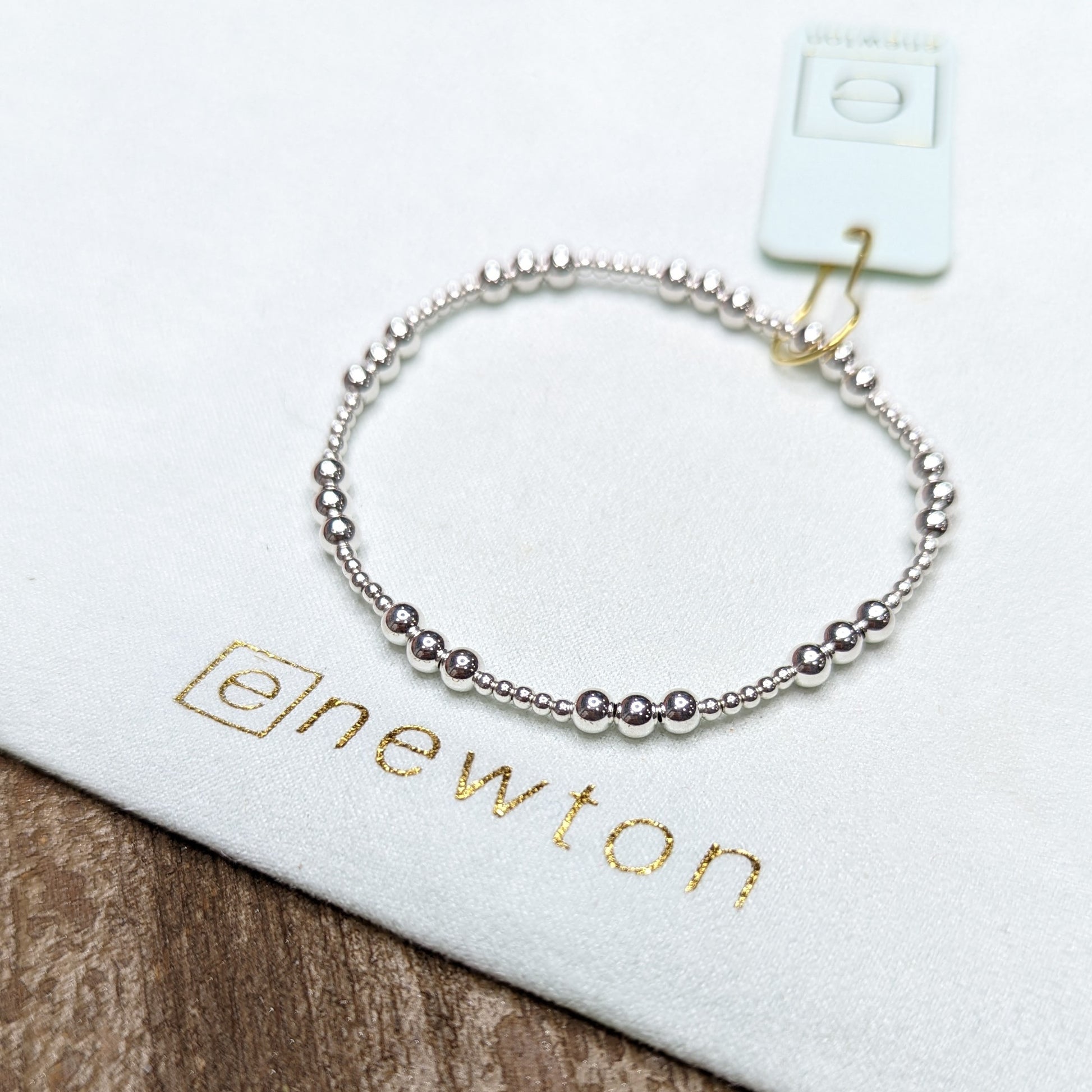 Classic sterling silver 4mm Joy bracelet by eNewton. By The Painted Cottage in Edgewater, MD