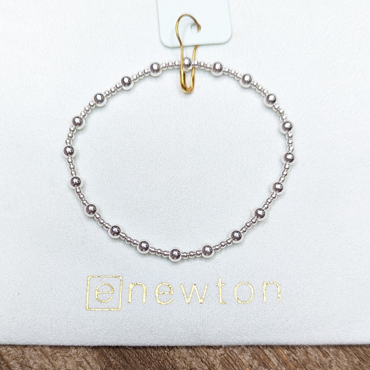 Classic sterling silver 4mm Sincerity bracelet by eNewton. Shop at The Painted Cottage in Edgewater, MD