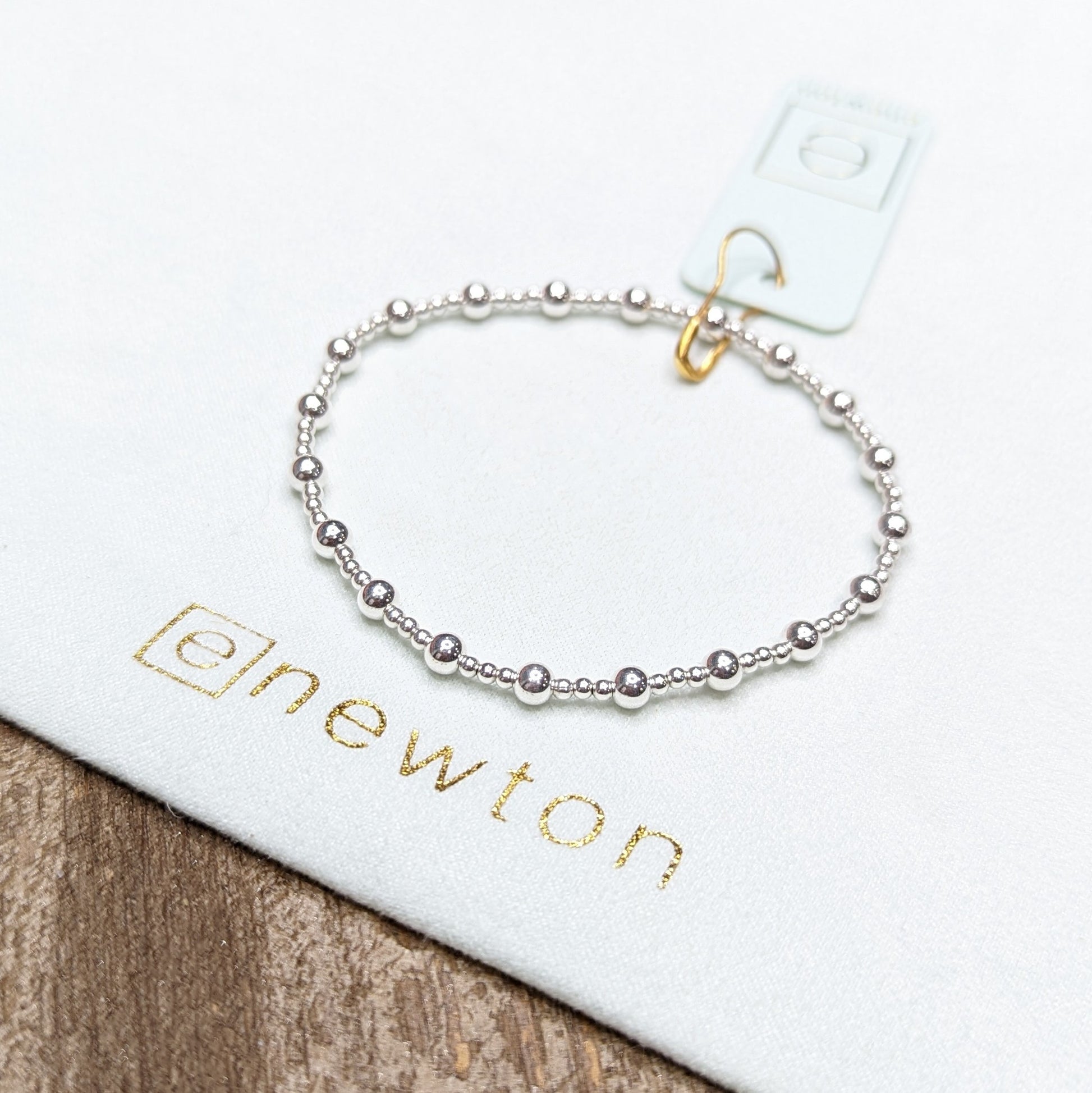 Classic sterling silver 4mm Sincerity bracelet by eNewton. Shop at The Painted Cottage in Edgewater, MD
