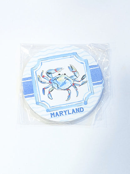 MARYLAND CRAB PAPER COASTER