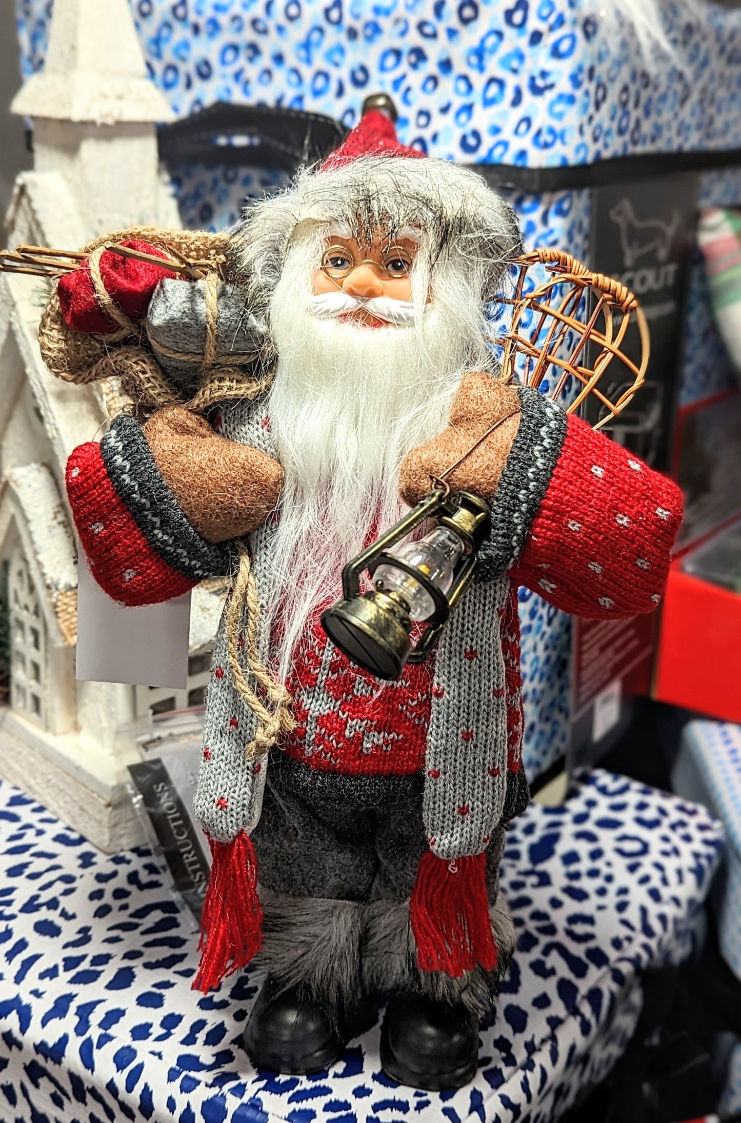 12" SANTA SNOW SHOES