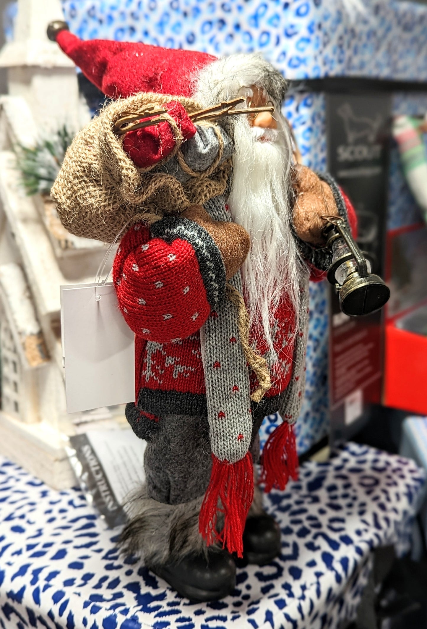 12" SANTA SNOW SHOES