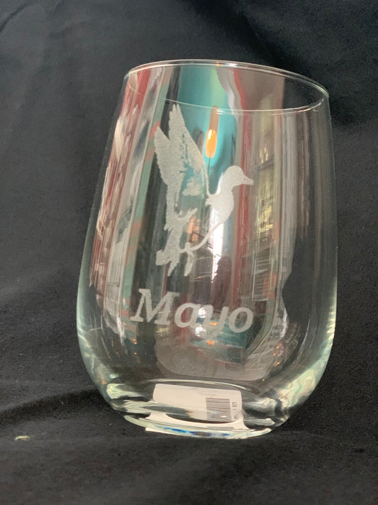 Mayo Stemless Wine Glass