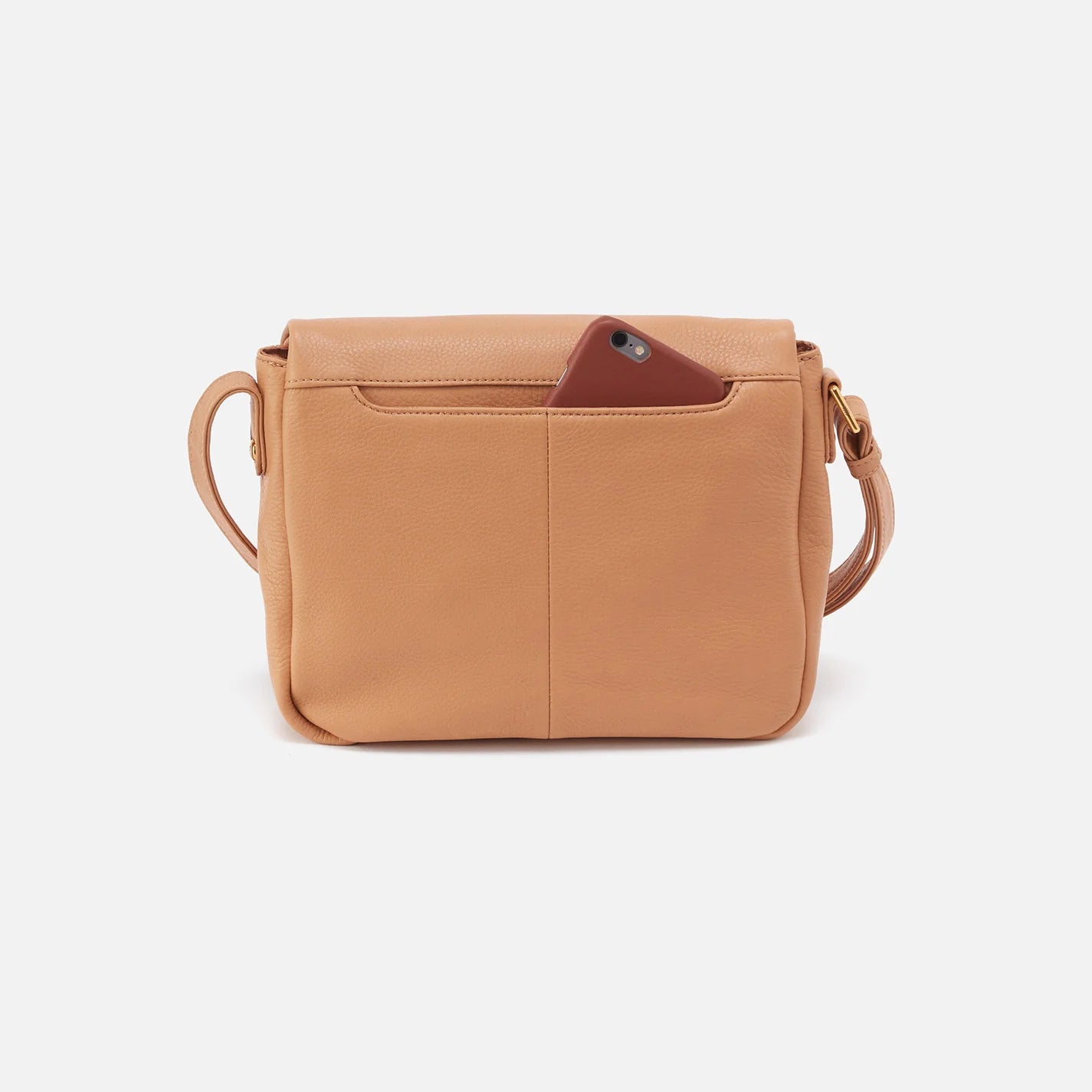 The Fern Messenger Bag in sandstorm by HOBO has two interior compartments for organization, an adjustable crossbody strap and an exterior slip pocket for your phone. Check it out at the Painted Cottage in Edgewater, MD