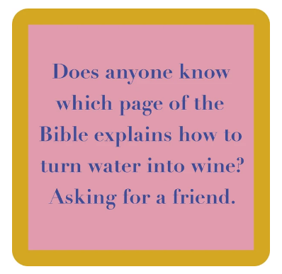 KNOW THE BIBLE COASTER