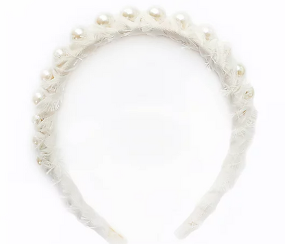 AUDREY WRAPPED HEADBAND Cream