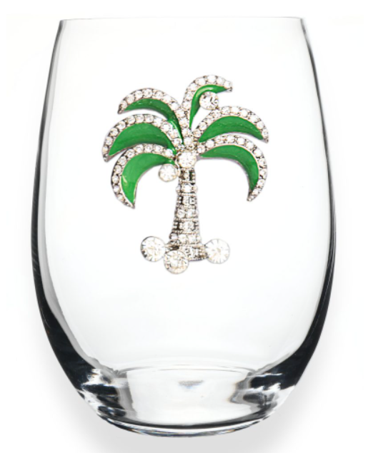 GREEN DIAMOND PALM STEMLESS THE QUEEN'S JEWELS Drinkware Screenshot2022-04-214.02.37PM