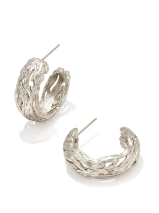 Caprise Hoop Earrings Silver
