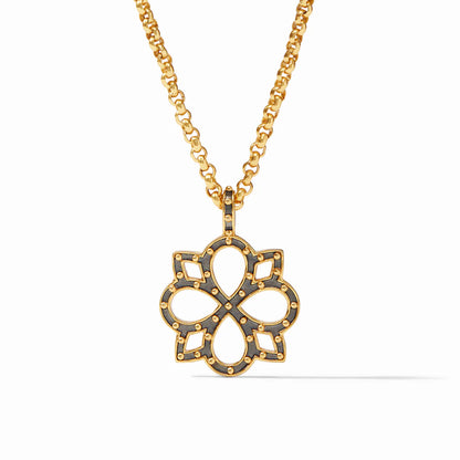 Soho Pendant Mixed Metal by Julie Vos features 24K gold plate Necklace, 36 inch adjustable length. Shop at The Painted Cottage in Edgewater, MD.