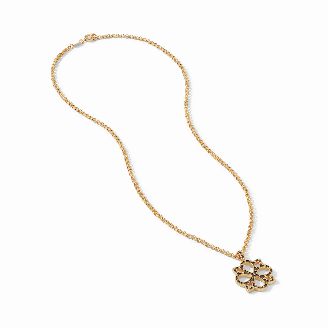 Soho Pendant Mixed Metal by Julie Vos features 24K gold plate Necklace, 36 inch adjustable length. Shop at The Painted Cottage in Edgewater, MD.