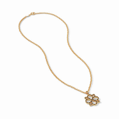 Soho Pendant Mixed Metal by Julie Vos features 24K gold plate Necklace, 36 inch adjustable length. Shop at The Painted Cottage in Edgewater, MD.