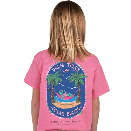 SS YOUTH PALM TEE- CONCH