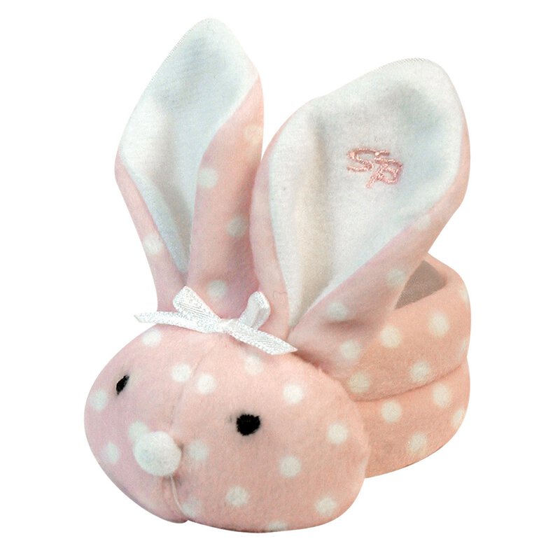 Pink dots Boo Bunny comfort toy for babies Easter gift shop The Painted Cottage a Maryland Boutique