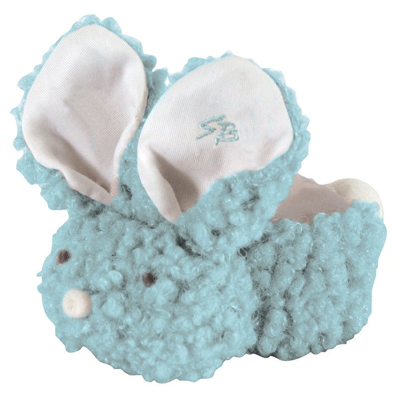 Fuzzy Blue fluff Boo Bunny comfort toy for babies Easter gift shop The Painted Cottage a Maryland Boutique