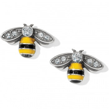 Brighton Bee Happy Mini Post Earrings by Brighton features yellow and black enamel and Swarovski crystals. Shop at The Painted Cottage in Edgewater, MD.