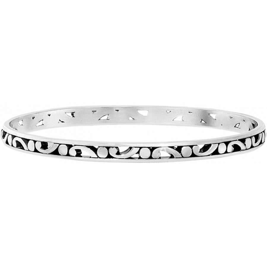Contempo Slim Bangle by Brighton features the Contempo open scrollwork design. Can be stacked or worn alone for an understated look. Shop at The Painted Cottage an Annapolis Boutique.
