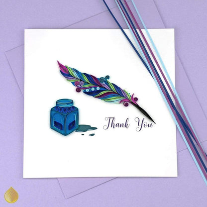 Thank You Quill & Ink Quill Card
