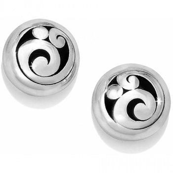 Brighton Contemp Post Earrings Width: 1/2" Type: Post with flat disc back Finish: Silver plated at The Painted Cottage an Annapolis Boutique