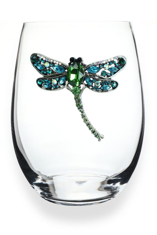 DRAGONFLY JEWELED STEMLESS