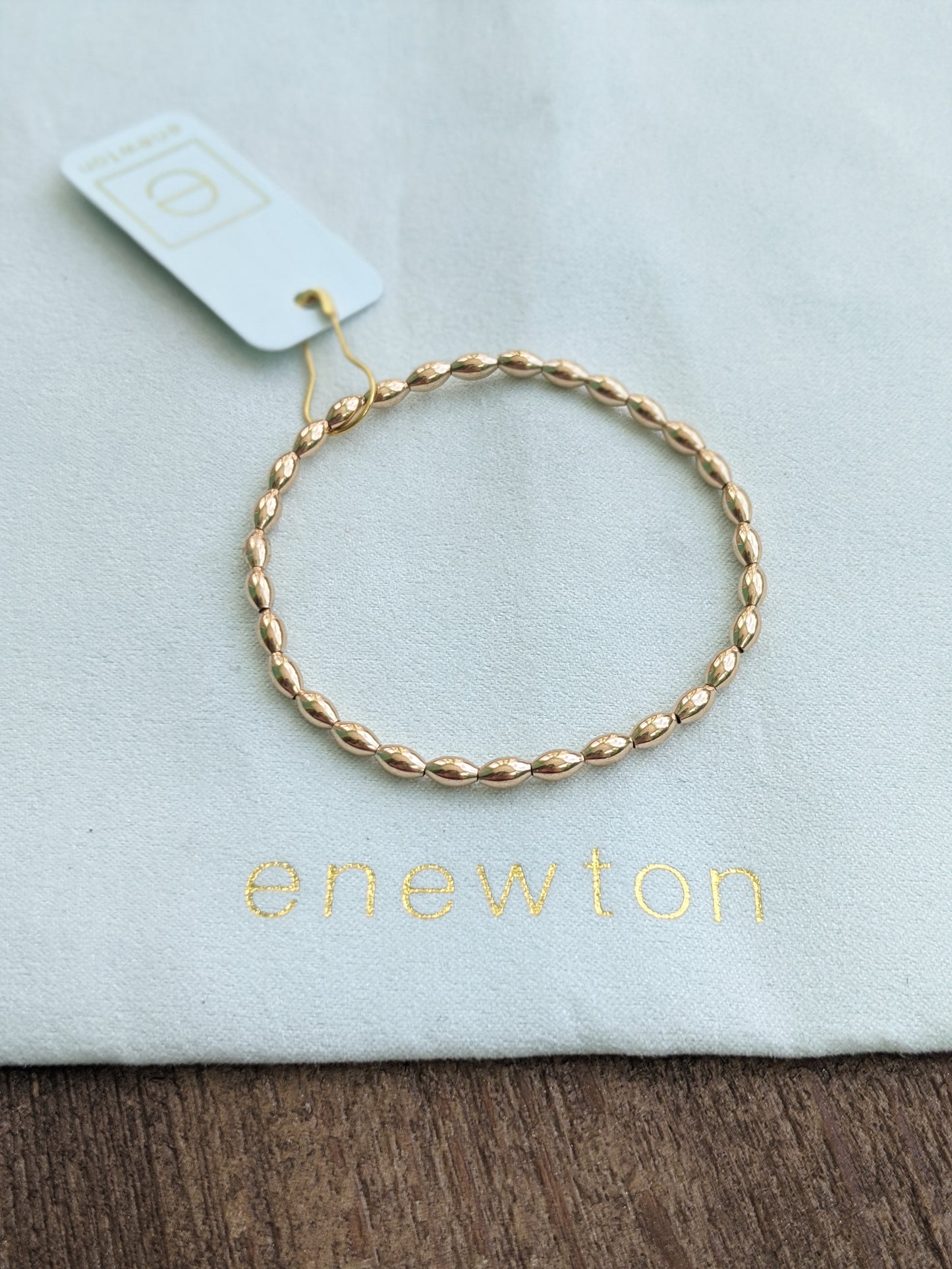 eNewton Harmony Small Gold Bead Bracelet