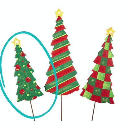 SMALL TIMELESS GREEN/RED TREE
