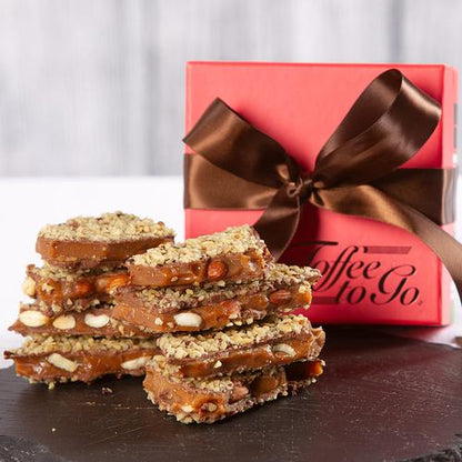 Milk Chocolate Almond Toffee Gift Box Toffee To Go Gourmet hostess-gift-holiday-toffee-candy-best-edgewater4362