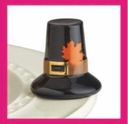 Nora Fleming We gather Together Pilgrim Hat Mini. Shop at The Painted Cottage in Edgewater, MD.