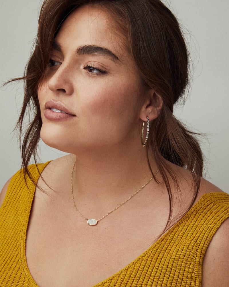 Jess Small Lock Chain Necklace in Gold