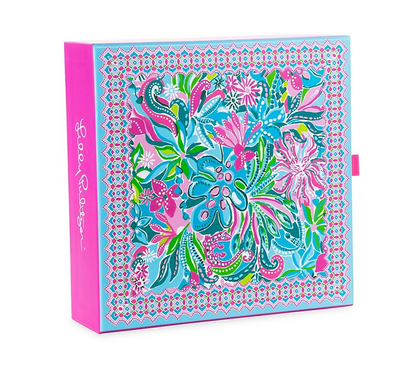 colorful pink blue green lilly pulitzer puzzle fun gift homebody