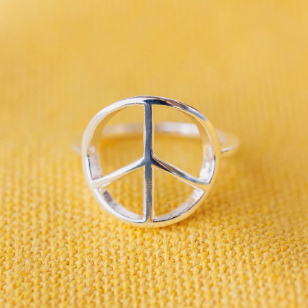 PEACE SIGN SILVER