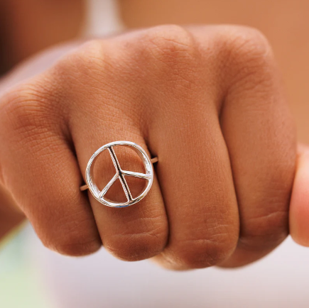 PEACE SIGN SILVER