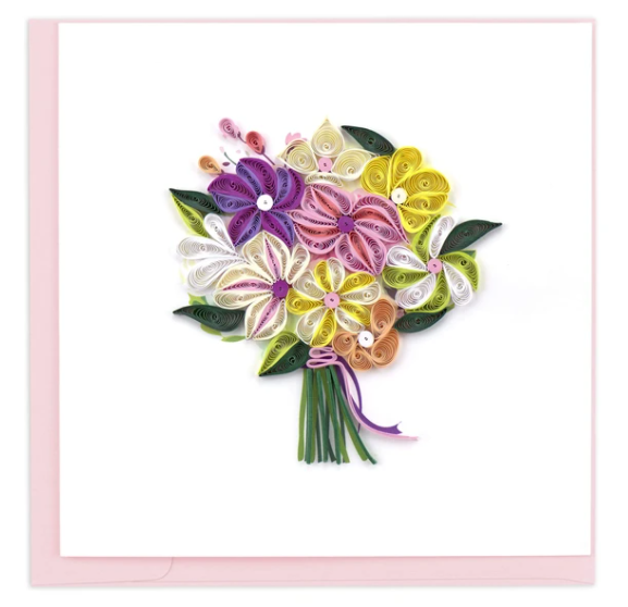 Floral Bouquet Quill Cards