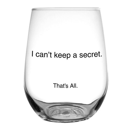 Stemless Wine Glass-Secret