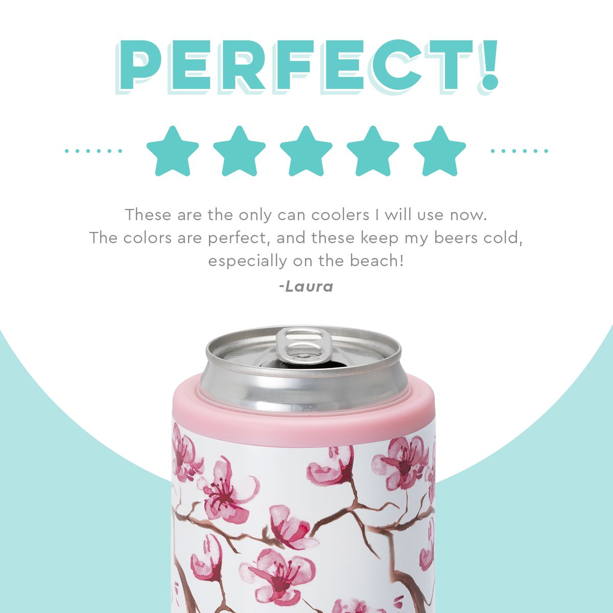 Cherry Blossom Skinny Can Cooler (12oz)