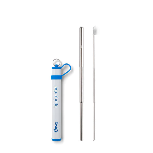 Royal Telescopic Stainless Steel Straw Set