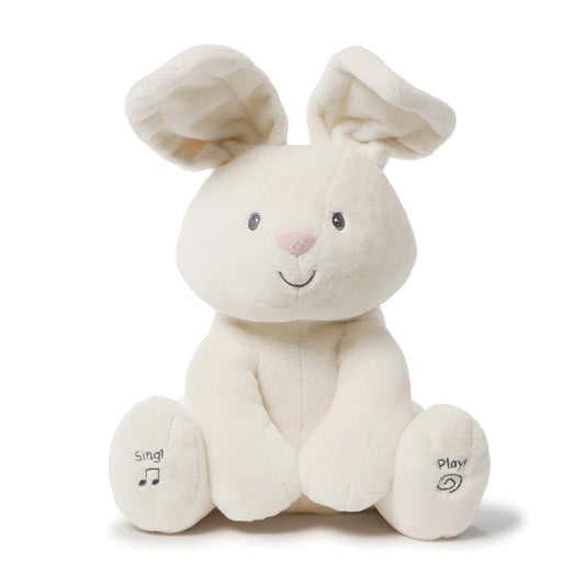 Singing Bunny plush with sound animated baby young kids toy Easter shop The Painted Cottage a Maryland Boutique