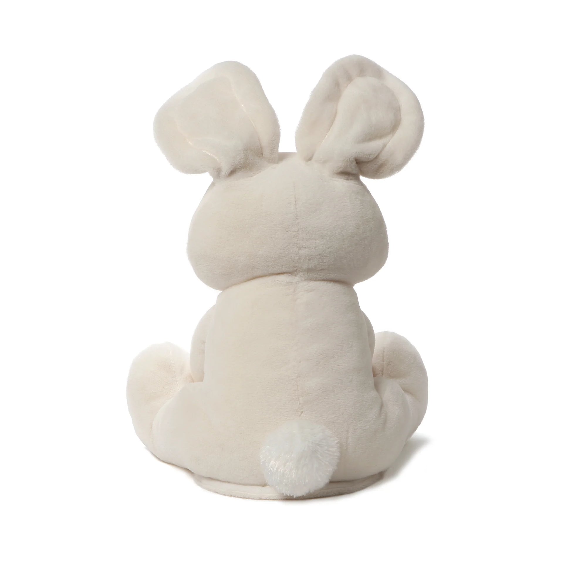 White Bunny back view plush Singing with sound baby young kids toy Easter shop The Painted Cottage a Maryland Boutique