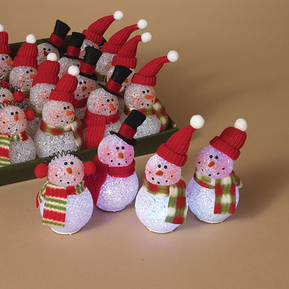 LIGHTED SNOWMAN ORNAMENT EAR MUFFS
