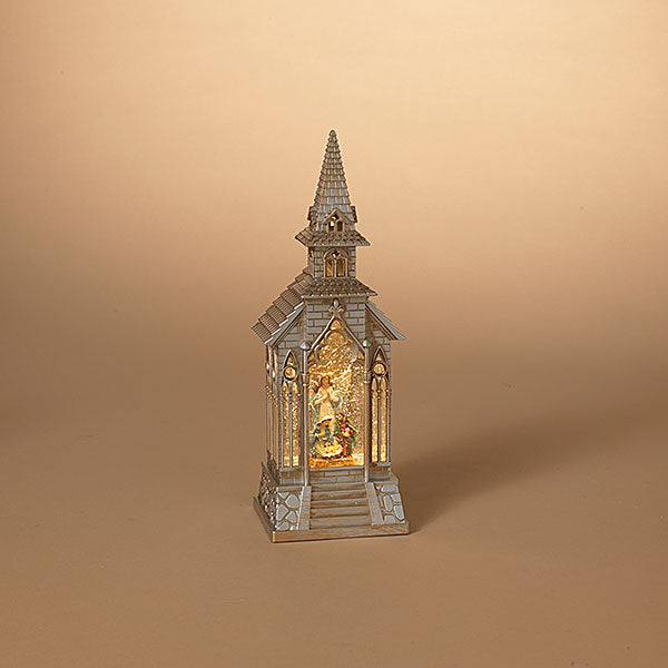 13.1" LIGHTED HOLIDAY CHURCH